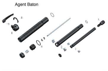 Image of Asp&amp;Comma; Inc. Concealable Baton Parts, concealable-baton-parts