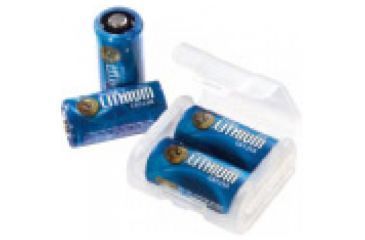 Image of ASP CR123A Lithium Batteries, Pack of 4 w/ Link Case, Clam Pack 53032