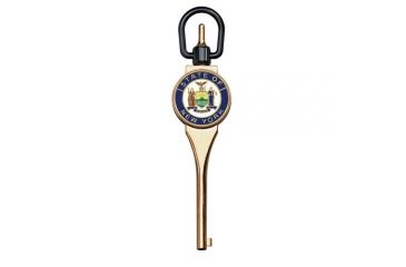 Image of ASP Sheriff Logo Handcuff Key Guardian 1, Gold 56706