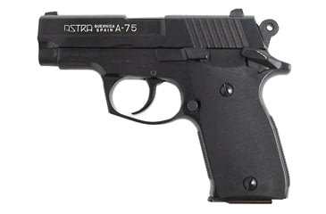 Image of Astra Arms A-75 Pistol, .45 ACP, 3.5in barrel, blued finish steel frame, black plastic grip, recoil operated semi-automatic, fixed three-dot combat style, 7 round magazine, AS-A-75-45-3.5-1-FRRMPG