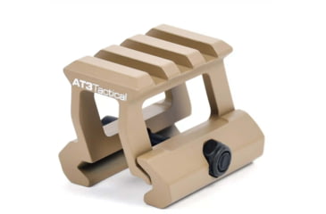 Image of AT3 Tactical 1in Height PRO-MOUNT Mini Riser Mount, Anodized, Flat Dark Earth, 1 Riser, RM-10-PRO-FDE