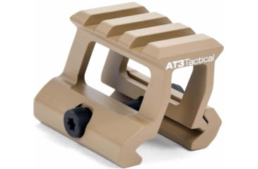 Image of AT3 Tactical 1in Height PRO-MOUNT Mini Riser Mount, Anodized, Flat Dark Earth, 1 Riser, RM-10-PRO-FDE