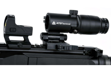 Image of AT3 Tactical 4x Red Dot Magnifier with Flip-to-Side Mount, AT3-4XRDM
