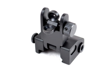 Image of AT3 Tactical AR-15 Flip-Up Spring-Assisted Backup Mounted Iron Sights w/ Front/Rear Set, Same Plane, IS-12