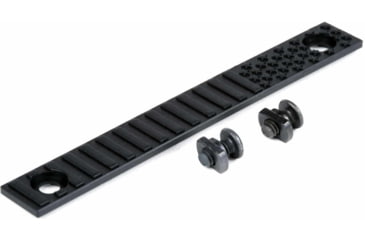 Image of AT3 Tactical M-Lok Rail Cover, Polymer, Flag Design, Covers 3 Sections, Hardware, Black, 3-pack, 3-PK-AT3-MLC-FLAG-BLK