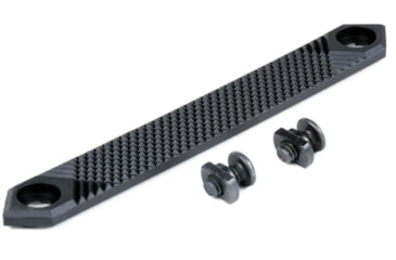 Image of AT3 Tactical M-Lok Rail Cover, Polymer, Retro Design, Covers 3 Sections, Hardware, Black, 3-pack, 3-PK-AT3-MLC-RETRO-BLK