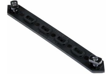 Image of AT3 Tactical M-Lok Rail Cover, Polymer, Retro Design, Covers 3 Sections, Hardware, Black, 3-pack, 3-PK-AT3-MLC-RETRO-BLK
