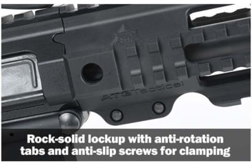 Image of AT3 Tactical Pro Series Free Float Quad Rail AR15 Handguards, 12.5in Rifle Length, Black, AT3-QR-12