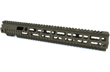 Image of AT3 Tactical Pro Series Free Float Quad Rail AR15 Handguards, 14.5in Extended Rifle Length, ODG, AT3-QR-15-ODG