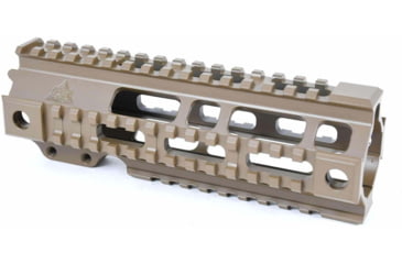 Image of AT3 Tactical Pro Series Free Float Quad Rail AR15 Handguards, 7in Carbine Length, FDE, AT3-QR-7-FDE