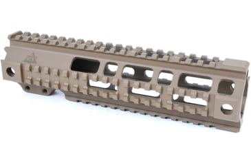 Image of AT3 Tactical Pro Series Free Float Quad Rail AR15 Handguards, 9in Mid-Length, FDE, AT3-QR-9-FDE