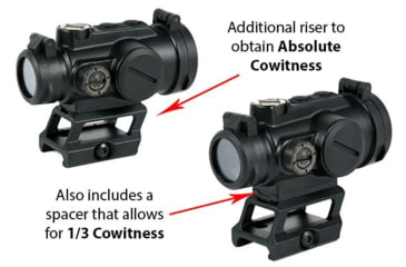 Image of AT3 Tactical RCO Red Dot Sight, Circle Dot Reticle, Variable Riser Mounts, AT3-RCO