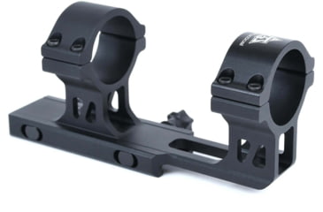 Image of AT3 Tactical Red Tail LPVO 1-4x24 Rifle Scope with Mount 30mm SFP, Black, Illuminated BDC Reticle, MOA, with 30mm Cantilever Mount and Throw Lever, AT3-RT-1-4X24