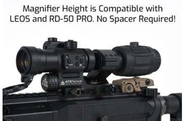 Image of AT3 Tactical RRDM 3x Red Dot Magnifier with Flip-to-Side Mount, RRDM-3X