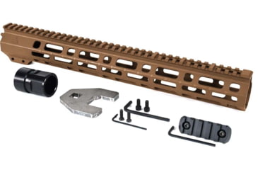 Image of AT3 Tactical SPEAR M-LOK AR-15 Free Float Handguard, 15in Length, Burnt Bronze, AT3-MLOK-15-BB