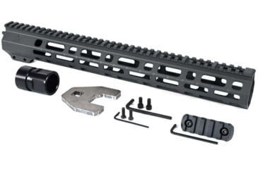 Image of AT3 Tactical SPEAR M-LOK AR-15 Free Float Handguard, 15in Length, Tungsten, AT3-MLOK-15-TG