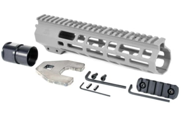 Image of AT3 Tactical SPEAR M-LOK AR-15 Free Float Handguard, 9in Length, Titanium, AT3-MLOK-9-TI
