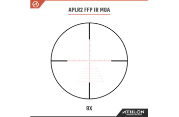 Image of Athlon Optics Argos BTR Gen II Rifle Scope, 8-34x56mm, 30mm Tube, FFP, APLR2 FFP IR MOA Reticle, 6061-T6, Matte, Black, 214067