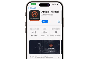 Image of Athlon Optics Cronus ATS PRO 35P-400 3.3-13.2x35mm Thermal Rifle Scope, 50 Hz, 400x300 pixels, Black, 210146