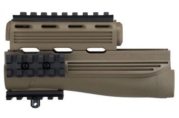 Image of ATI Outdoors Strikeforce 6-Postion Folding Stock w/TactLite Cheekrest, Strikeforce Handguard, X1 Pistol Grip, Scorpion Recoil System, AK-47, Flat Dark Earth, B.2.20.1250