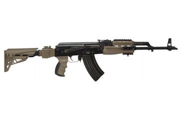 Image of ATI Outdoors Strikeforce 6-Postion Folding Stock w/TactLite Cheekrest, Strikeforce Handguard, X1 Pistol Grip, Scorpion Recoil System, AK-47, Flat Dark Earth, B.2.20.1250