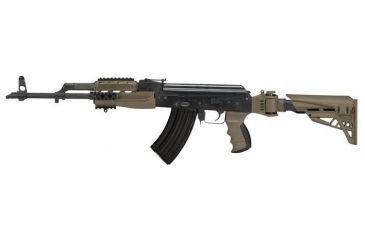 Image of ATI Outdoors Strikeforce 6-Postion Folding Stock w/TactLite Cheekrest, Strikeforce Handguard, X1 Pistol Grip, Scorpion Recoil System, AK-47, Flat Dark Earth, B.2.20.1250