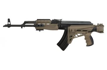 Image of ATI Outdoors Strikeforce 6-Postion Folding Stock w/TactLite Cheekrest, Strikeforce Handguard, X1 Pistol Grip, Scorpion Recoil System, AK-47, Flat Dark Earth, B.2.20.1250