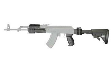 Image of ATI Outdoors Strikeforce 6-Postion Folding Stock w/TactLite Cheekrest, Strikeforce Handguard, X1 Pistol Grip, Scorpion Recoil System, AK-47, Destroyer Gray, B.2.40.1250