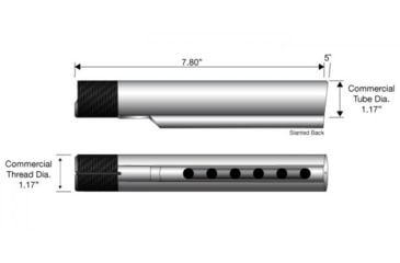 Image of ATI Outdoor - ATI AR-15 Commercial Buffer Tube, Black, A.5.10.1000