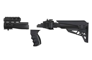 Image of ATI Outdoors Strikeforce 6-Postion Folding Stock w/TactLite Cheekrest, Strikeforce Handguard, X1 Pistol Grip, Scorpion Recoil System, AK-47, Black, B.2.10.1250, EDEMO2