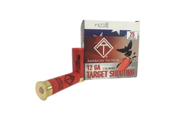 Image of American Tactical Imports Target Load 12 Gauge 1 oz 2 3/4in Shotgun Ammo, #7.5, 25 Rounds, ATIACL12T75
