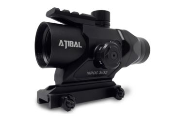 Image of Atibal 3x32 AT-MROC Modern Rifle Optic Component Rifle Scope, Illuminated Chevron BDC, Black, AT-MROC-BLK