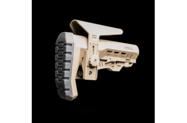 Image of Atibal ATRS Mil Spec Rugged Rifle Stock w/Cheekrest-Blk, Tan/FDE, AT-ATRS-FDE-CR