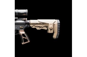 Image of Atibal ATRS Mil Spec Rugged Rifle Stock w/Cheekrest-Blk, Tan/FDE, AT-ATRS-FDE-CR