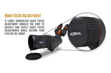 Image of Atibal Meridian Bino Spotting Scope, 40x80mm, ED APO Lens, Black, 16 inches, AT-MER-BSS-40x80