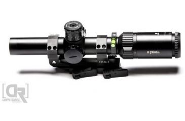 Image of Atibal Striiker 1-4x24mm Rifle Scope, 30mm Tube, Second Focal Plane, 5.56/.308 Reticle, Black, AT-Str-1-4