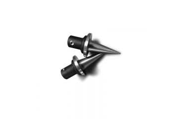 Image of Atlas Bipods Atlas Spike Feet, Pair 2-Stainless Steel, Quick Change, Black, 1.45in BT37