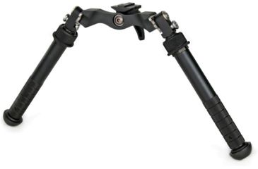 Image of Atlas Bipods Atlas Super CAL Bipod, 5.75 - 10.87 in Height Range, 45-degree Cant, ADM-170-S/ ARMS 17 S/ TRAMP/ LT-271/ Dovetail Mounts, 6061-T6, Anodized, Black, BT72-NC