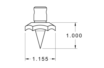 Image of Atlas Bipods Bipods BT74 Raider Cleat Feet, Black, BT74