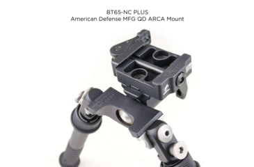 Image of Atlas CAL Gen 2 Standard Bipod, 4.8-9.2in Height Range, Area 419 ARCALOCK Clamp, Black, BT65NCPLUSA419ARCALK