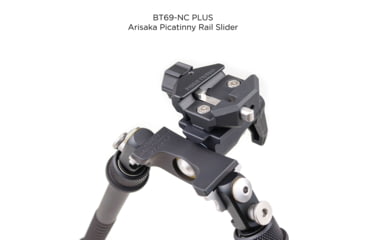 Image of Atlas CAL Gen 2 Tall Bipod, 6-12.3in Height Range, Area 419 ARCALOCK Clamp, Black, BT69NCPLUSA419ARCALK