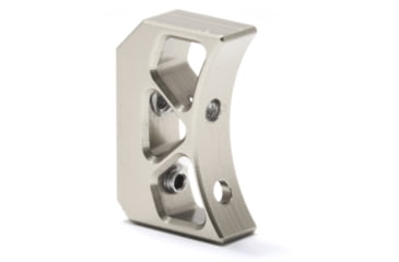 Image of Atlas Gunworks Geppert X-Line Vario Shoe Trigger, Curved Medium, Silver, TCMS