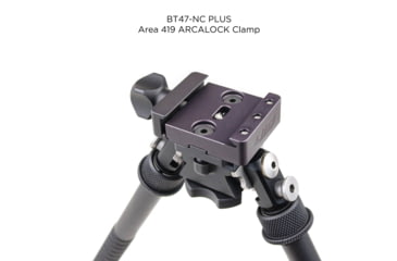Image of Atlas PSR Tall Bipod, 6.2-12.5in Height Range, Arisaka Picatinny Rail Slider, Black, BT47NCPLUSARSKPICSLDR