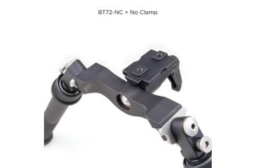 Image of Atlas Super CAL Bipod, 5.6-10.8in Height Range, Arisaka Picatinny Rail Slider, Black, BT72NcPLUSARSKPICSLDR