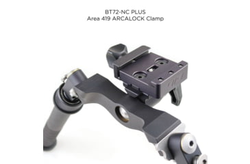 Image of Atlas Super CAL Bipod, 5.6-10.8in Height Range, Arisaka Picatinny Rail Slider, Black, BT72NcPLUSARSKPICSLDR