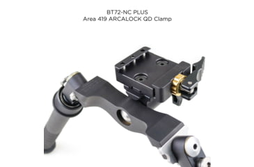 Image of Atlas Super CAL Bipod, 5.6-10.8in Height Range, Arisaka Picatinny Rail Slider, Black, BT72NcPLUSARSKPICSLDR