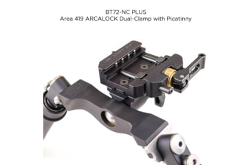 Image of Atlas Super CAL Bipod, 5.6-10.8in Height Range, Arisaka Picatinny Rail Slider, Black, BT72NcPLUSARSKPICSLDR