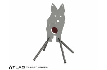 Image of Atlas Target Works Coyote Front Facing Reactive Targets