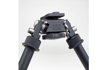 Image of Atlas V8 Bipod, 5-9.4in Height Range, Arisaka Picatinny Rail Slider, Black, BT10NCPLUSA419ARSKPICSLDR
