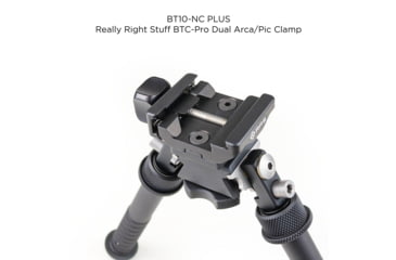 Image of Atlas V8 Bipod, 5-9.4in Height Range, Arisaka Picatinny Rail Slider, Black, BT10NCPLUSA419ARSKPICSLDR